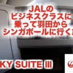 JAL ビジネスクラス(JAL SKY SUITE Ⅲ)に乗ってSINGAPOREを旅します~ JAL機内編~富士山綺麗に見れました！