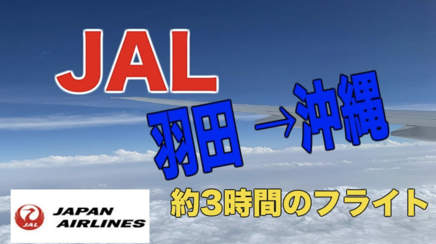 JAL羽田→沖縄約3時間のフライト