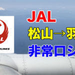 【JAL国内線】松山から羽田に帰りながら富士山も見えたフライト