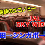【世界最高峰のエコノミー】JALのエコノミークラスで成田→シンガポール